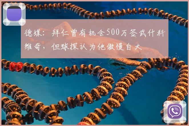 德媒：拜仁曾有机会500万签武什科维奇，但球探认为他傲慢自大